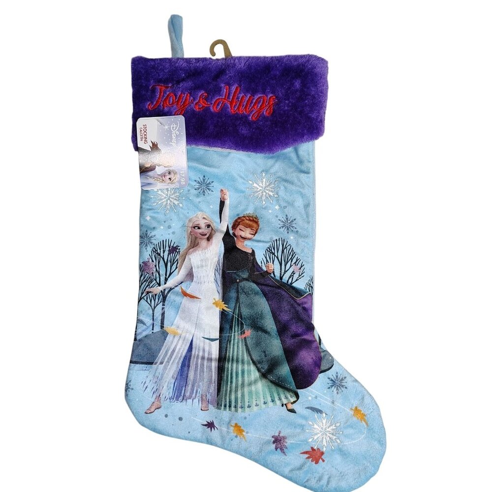 Ruz Disney Frozen Elsa and Anna 18 inch Plush Christmas Stocking